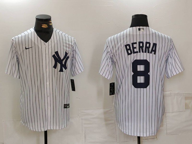 Men New York Yankees #8 Barra White Game 2024 Nike MLB Jersey style 819